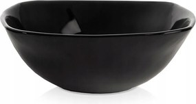 Luna Üvegtál 11,5 CM, 190ML Leveses Tál Saláta Snack Fekete