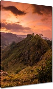 Vászonkép 70x100 Tájkép bárányhegyekkel