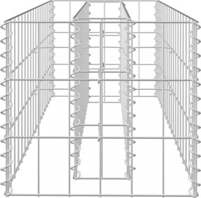 horganyzott acél gabion magaságyás 90 x 30 x 30 cm