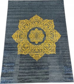 Sötétkék szőnyeg, modern, elegáns 160x220 cm