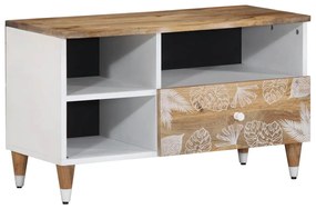 tömör mangófa TV-szekrény80x33,5x46 cm