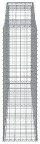 5 db íves horganyzott vas gabion kosár 300x50x160/180 cm