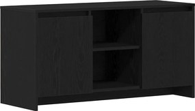 vidaXL TV szekrény Fekete tölgy 102 x 37,5 x 52,5 cm Faanyag