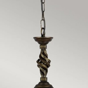 Elstead PB-P-BLK-GOLD - Csillár láncon PEMBROKE 1xE27/60W/230V