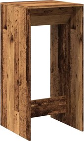 vidaXL antik fa színű szerelt fa bárasztal 51 x 50 x 103,5 cm