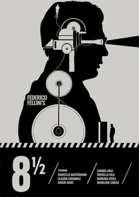Poszter 8 1/2 Otto e mezzo 1963 Federico Fellini Nyolc és fél