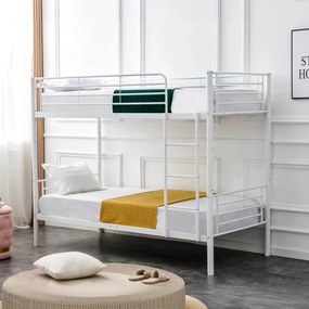 Emeletes Fém Ágykeret Fehér Színben. 90x200 cm RODEZ