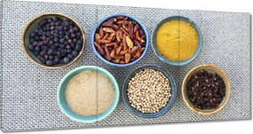 Vászonképek 120x60 Természetes fűszerek