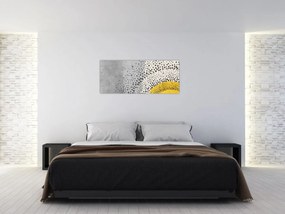 Kép - N⁰3 strand absztrakt festménye (120x50 cm)