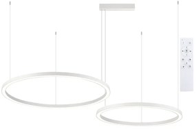 Brilagi - LED dimmelhető kábeles csillár PORTOFINO LED/98W/230V fehér + távirányító
