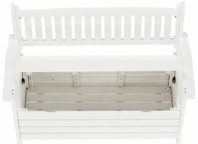 Kerti pad, fehér, 123,5 cm, DILKA