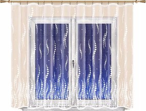 Mg Függöny jacquard 14636 Fehér 330X160 kész szalag