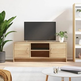 Sonoma-tölgyszínű szerelt fa fali TV-szekrény 102x30x37,5 cm