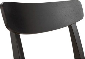 Fekete kaucsukfa étkezőszék szett 2 db-os Biel – MOME