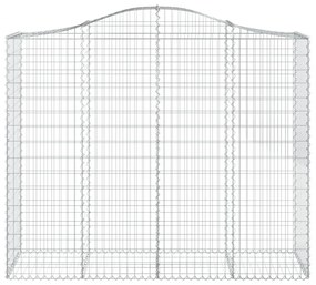 14 db íves horganyzott vas gabion kosár 200x50x160/180 cm