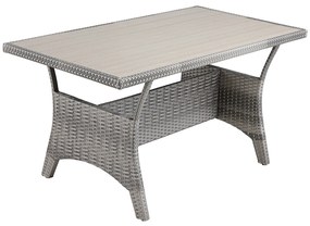 Casaria® Rattan készlet Sedan - szürke + antracit párnák