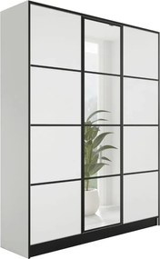 Eden 3D Gardróbszekrény 156,4cm, Fehér