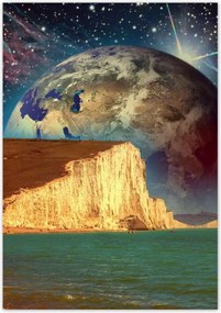 Poszterek 70x100 Bolygó a szikla mögött