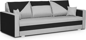 Háromszemélyes kinyitható kanapé ASTRA1 Ezüst/fekete