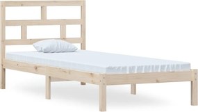 vidaXL tömör fenyőfa ágykeret 100 x 200 cm