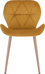 Étkezőszék MANGO VELVET, mustársárga