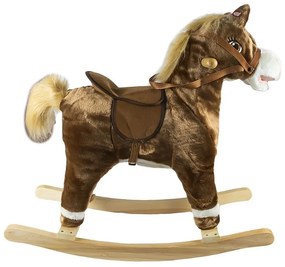 Hintaszék, lóvacska modell, hanghatások, fa szerkezet