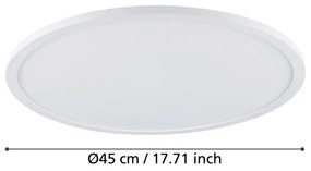 Eglo 900758-LED SARSINA-Z 33,5W/230V dimmelhető mennyezeti lámpa, 45 cm, fehér