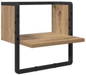 vidaXL Fali polc készlet 4 pcs Artisan tölgy 65 x 25 x 30 cm Faanyag