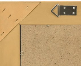 Aranyszínű barokk stílusú fali tükör 60 x 60 cm