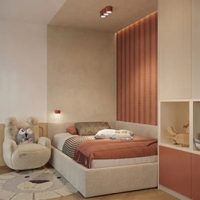 Sollux SL.2616 - AURA fali lámpa 1xGX53/10W/230V narancssárga