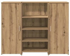 recepciós pult kézműves tölgy 135x50x103,5 cm szerelt fa