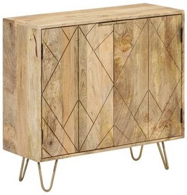 tömör mangófa tálalószekrény 80 x 30 x 75 cm