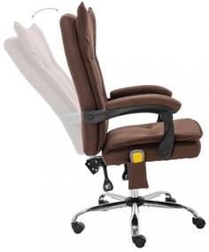 barna szövet masszázsfunkciós irodaszék