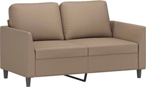 vidaXL 2 személyes cappuccino színű műbőr kanapé 120 cm