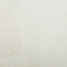 OVIEDO krémszínű rövid szálú szőnyeg Ø 120 cm