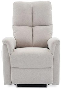 Elektromos vezérlésű bézs szövet dönthető fotel. TV-929 CRM2