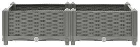 vidaXL polipropilén magaságyás 80 x 40 x 23 cm