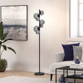 ONLI - Állólámpa PALOMA 7xG9/10W/230V fekete/füstös