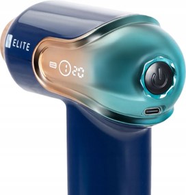 Masszázspisztoly 3 cserélhető fejjel sötétkék színben – ME-MG08