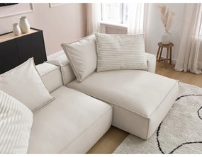 Bézs bőrutánzat sarokkanapé (variálható) Boheme – Bobochic Paris