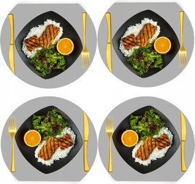 Alátétek Étkezőasztal szőnyeg Szett 4X Mosható Skandináv stílus