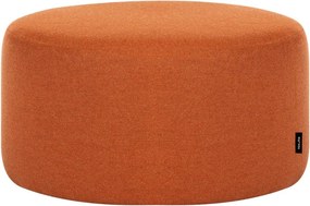 Terrakotta színű gyapjú puff Folk – noo.ma