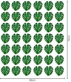 PIPPER. Textil falmatrica "Monstera levelek 3"
