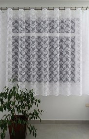 Mg Függöny jacquard 586/10 Fehér 300x250 szalag