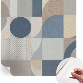 Öntapadós tapéta Fali furnér 3D geometrikus mozaik 250x250 cm