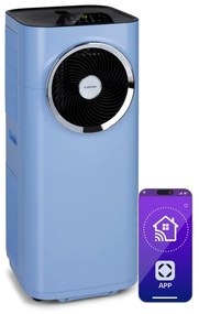 Klarstein Kraftwerk Smart 12K, klíma 3 az 1-ben, 12 000 BTU, vezérlés alkalmazáson keresztül, távirányító