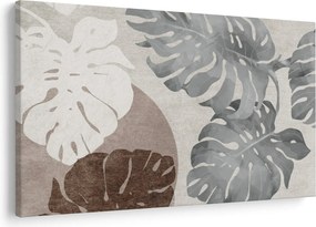 Kép - Design levelekkel (90x60 cm)