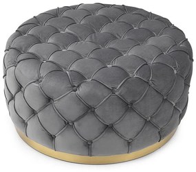 Mira Velvet Puff szürke