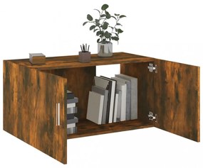 füstös tölgy színű szerelt fa faliszekrény 80 x 39 x 40 cm