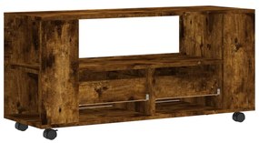 füstös tölgy színű szerelt fa TV-szekrény 102x34,5x43 cm